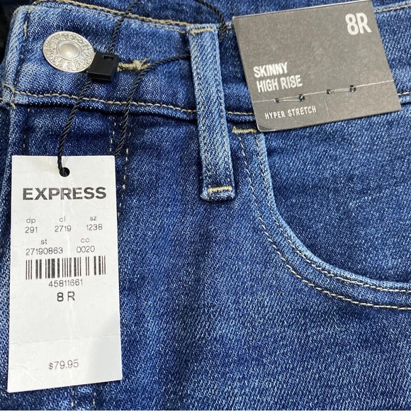 Express Ladies Skinny High Rise Jeans NWT - Picture 5 of 6